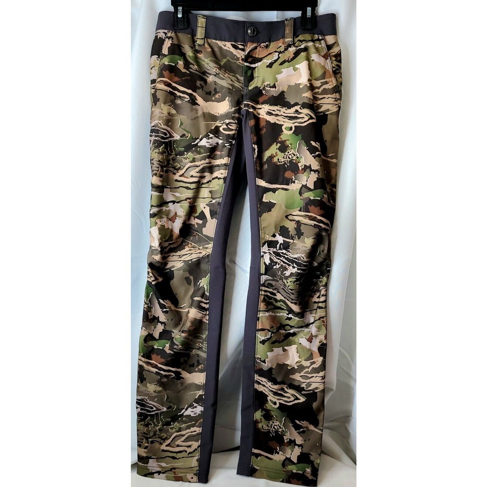 Under Armour Women's Fletching Ridge Reaper Camo Forest Hunt Pants Size 6